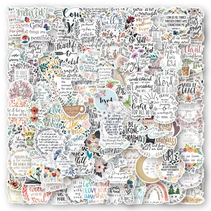 Cross-border Bible Graffiti Notebook Luggage Scooter Waterproof Stickers