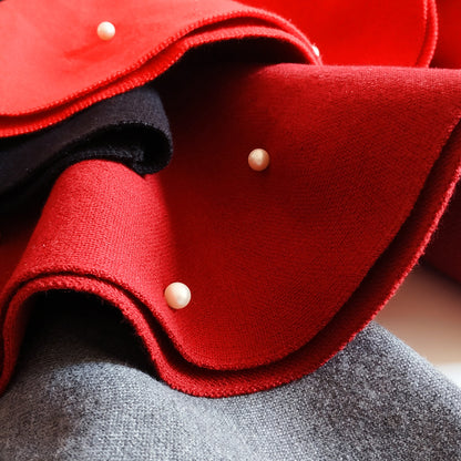 Girls High Waist Knitted Pearl Umbrella Skirt