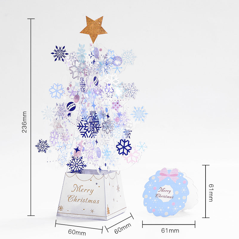 3d Christmas Greeting Card Stereo Christmas Tree Card Creative