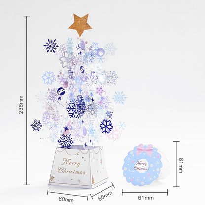 3d Christmas Greeting Card Stereo Christmas Tree Card Creative