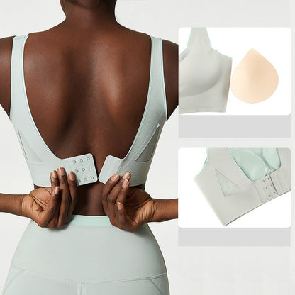 Women's Buckle Yoga Plus Size Sports Bra