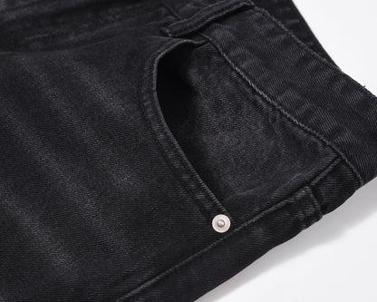 Men's Washed Old Torn Jeans