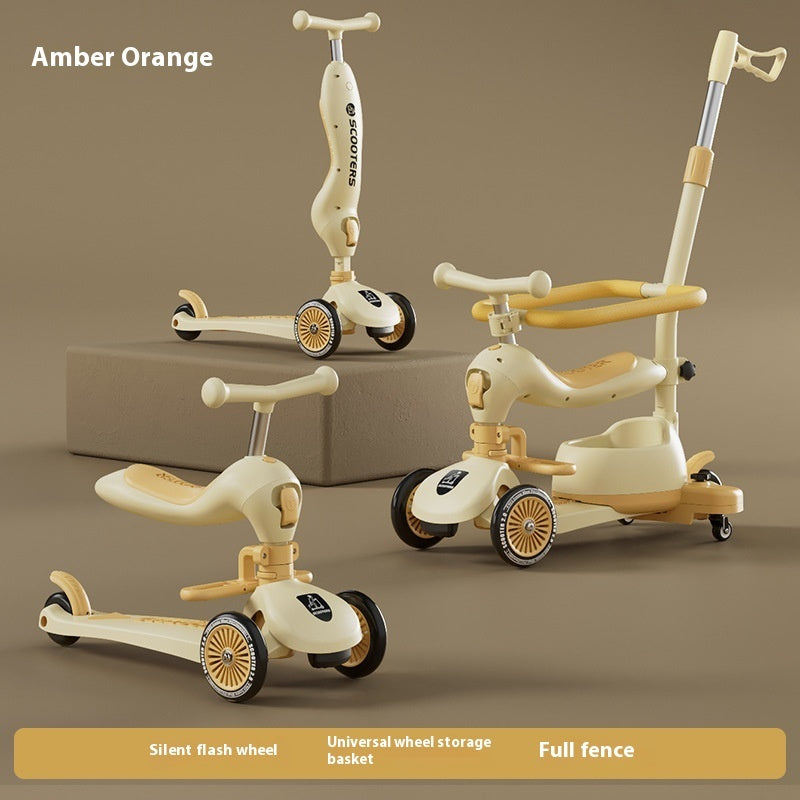 Children's Scooter Multifunctional Music Flash Scooter