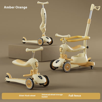 Children's Scooter Multifunctional Music Flash Scooter