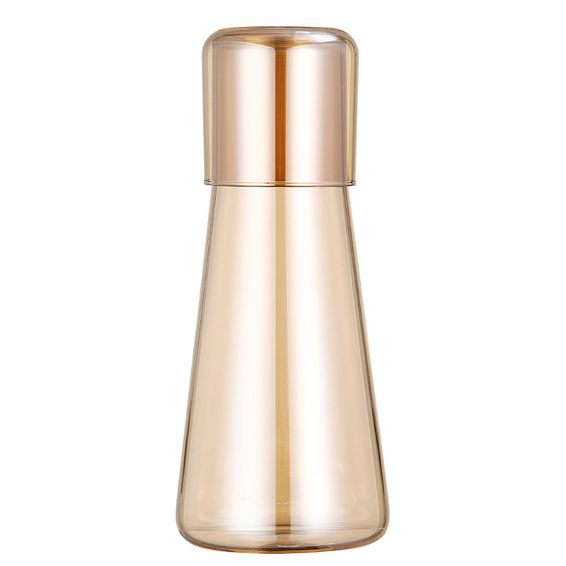 Glass Large Capacity Electroplating Cold Water Bottle Set