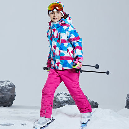 Children Single And Double Board Ski Suit Shell Jacket