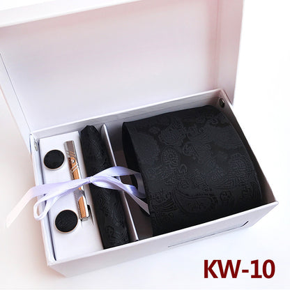 Men's Tie Gift Box 6 Piece Business Suit