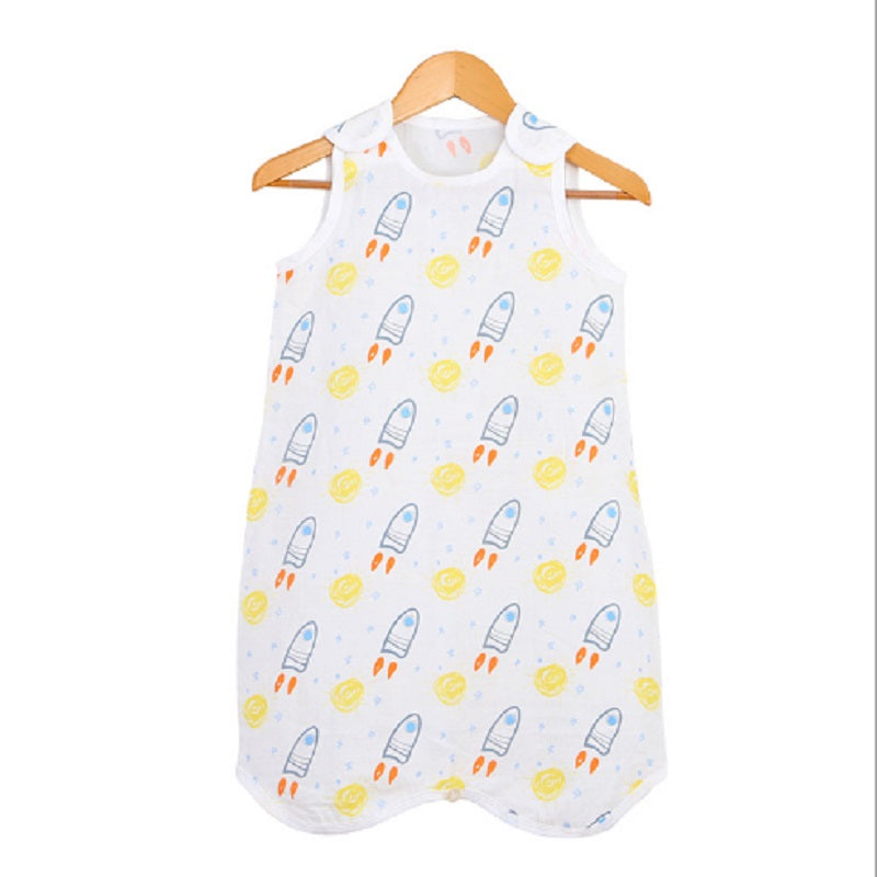 Baby Cotton Double Gauze Printed Vest
