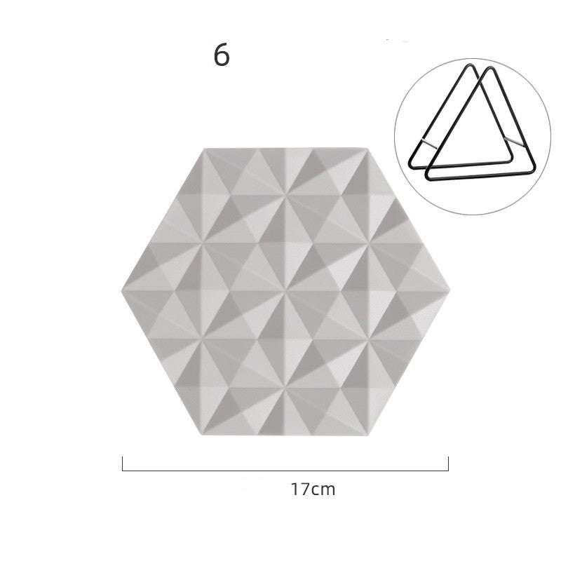 Table Insulation Pad Silicone Light Luxury Placemat Anti-scalding Anti-slip Pad