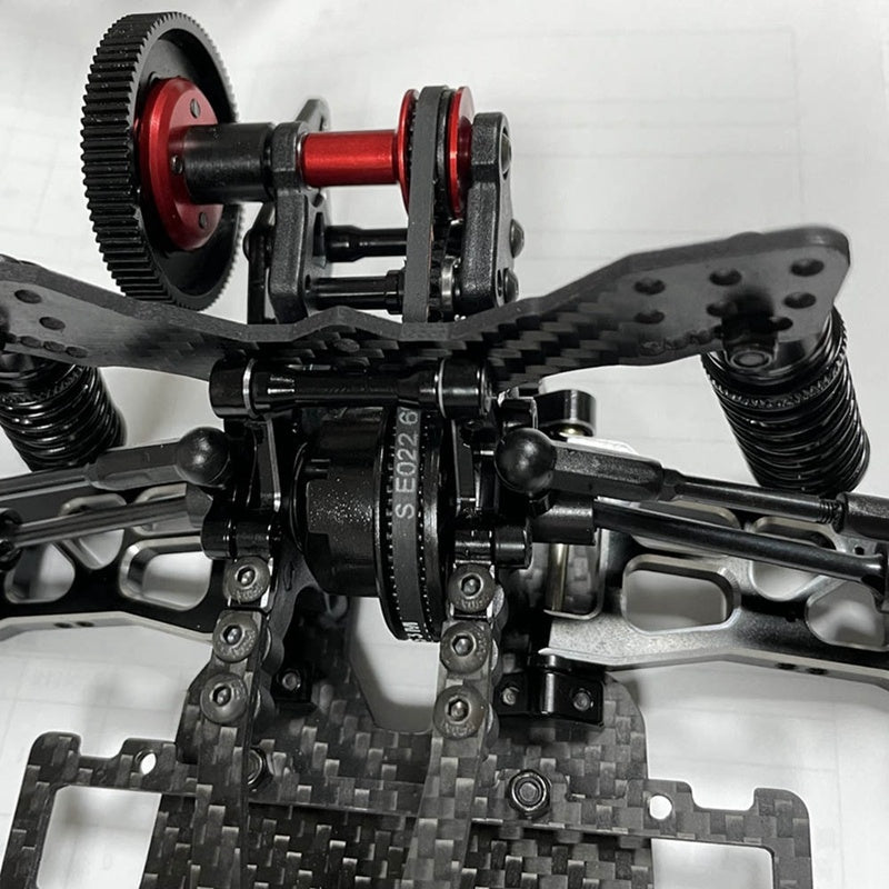 Drift Racing Frame Alloy Carbon Fiber Chassis Kit