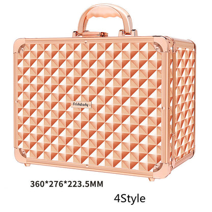 Cosmetic Storage Bag Premium Sense Suitcase Portable Large Capacity