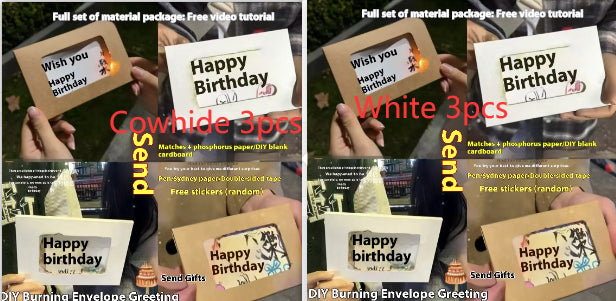 Handmade DIY Greeting Birthday Envelope Cartridge Material Package