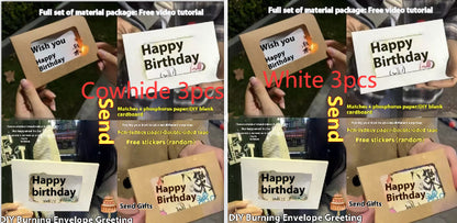 Handmade DIY Greeting Birthday Envelope Cartridge Material Package