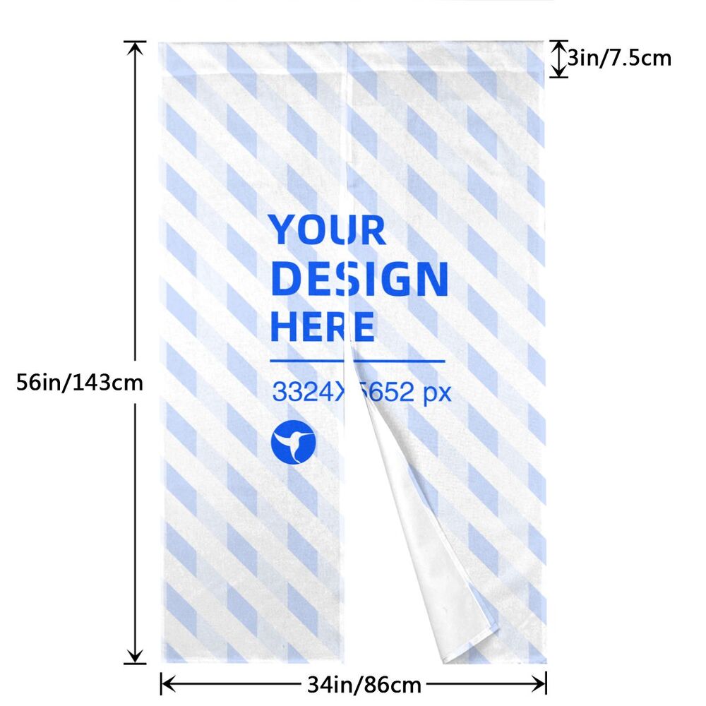 Create Your Own Two-piece Splicing Door Curtain With Blackout And Windproof