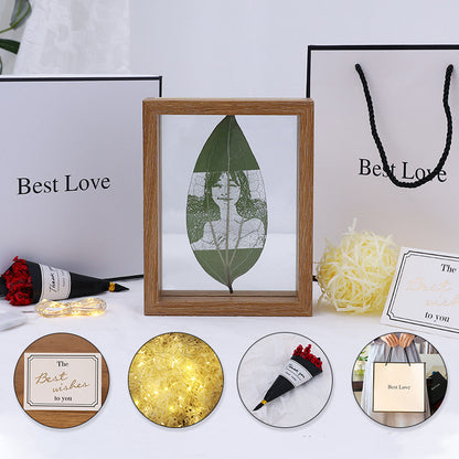 Plate Carving Photo Custom Silhouette Creative Birthday Gift