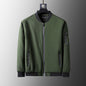 BLACK  Plus Size Loose Clothes Men's Stand-up Collar Jacket