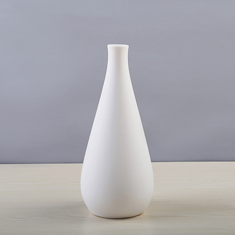 Simple And Beautiful White Creative Minimalist Ceramic Dried Flower Vase