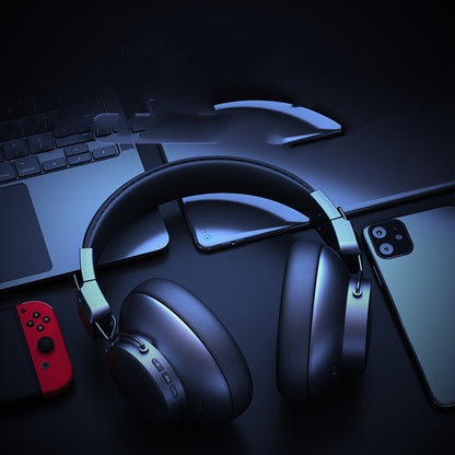 Bluetooth Active Noise Reduction Stereo With Microphone Game Computer Cellphone Anc Wireless Folding Headset