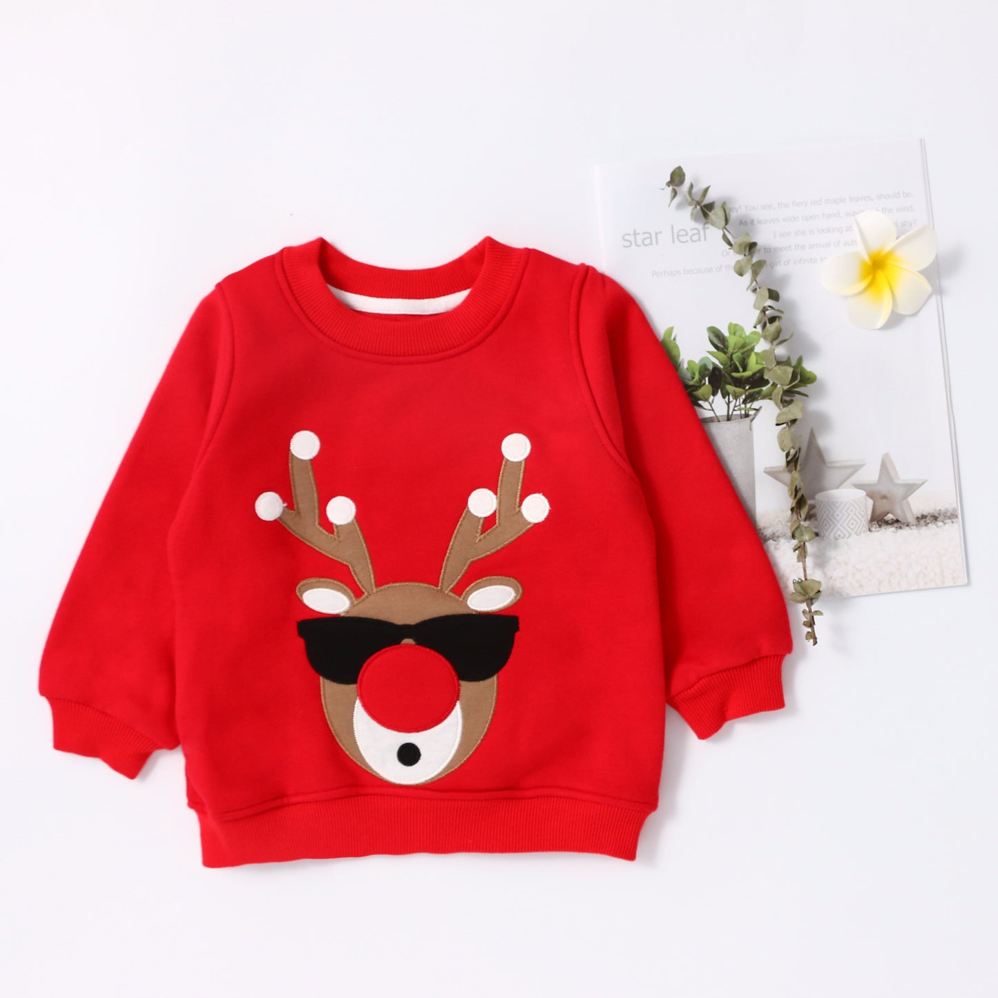 Christmas Series Sweater Children's Top Thickened
