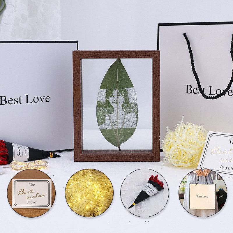 Plate Carving Photo Custom Silhouette Creative Birthday Gift