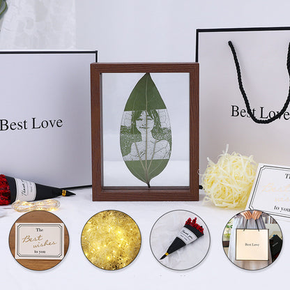 Plate Carving Photo Custom Silhouette Creative Birthday Gift