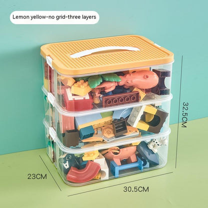 Children's Building Block Toy Parts Classification Storage Box