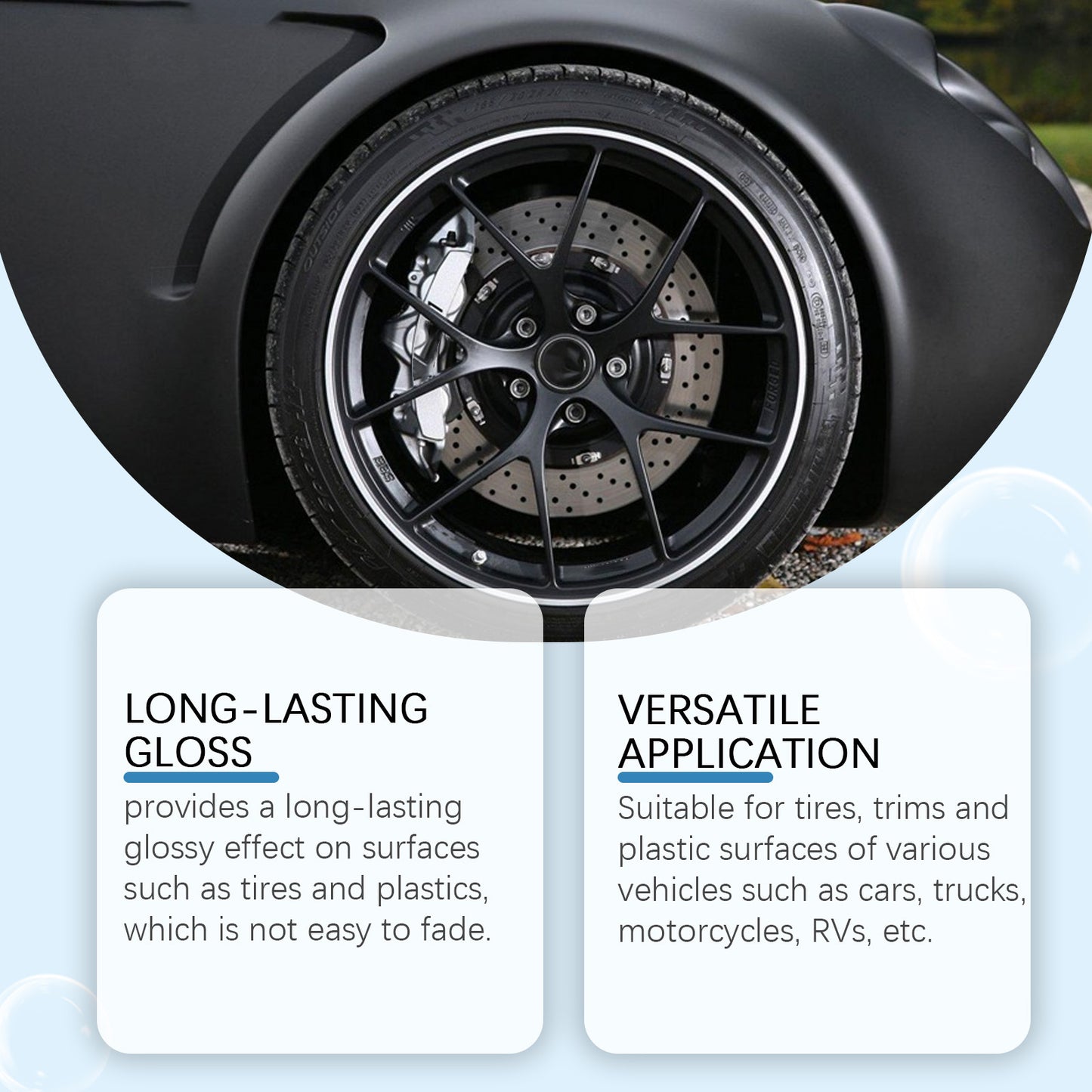 Car Wheel Protector Foam Cleaning