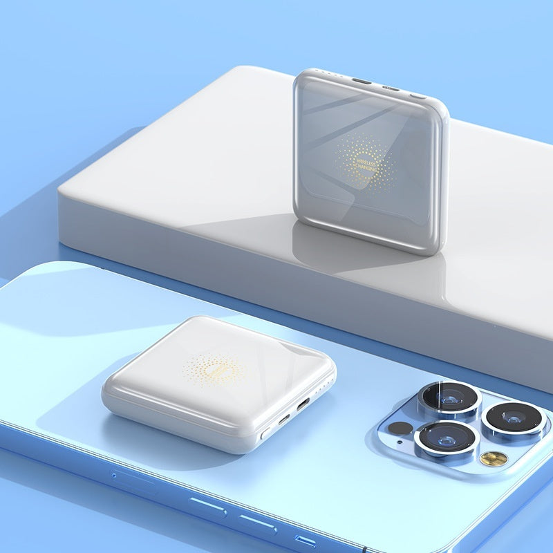Compact Power Bank 10000 MA Wireless Fast Charging Ultra-thin Portable Smart Universal