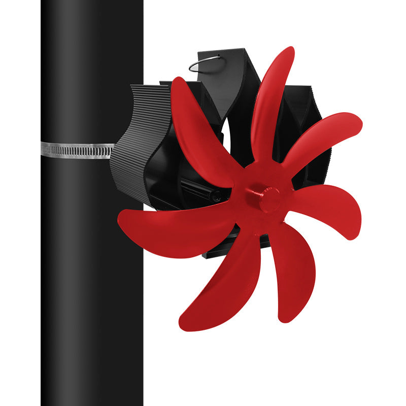 Thermal Power Magnet-free 7-blade Wall Hanging Fireplace Fan