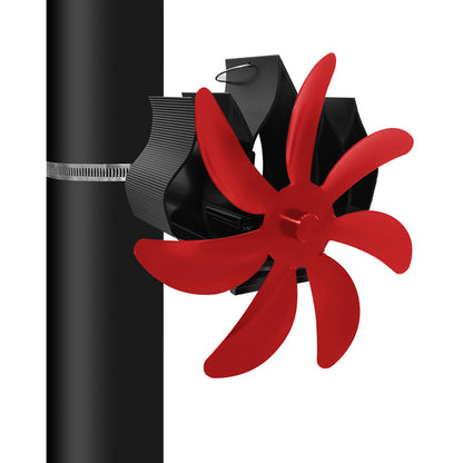 Thermal Power Magnet-free 7-blade Wall Hanging Fireplace Fan
