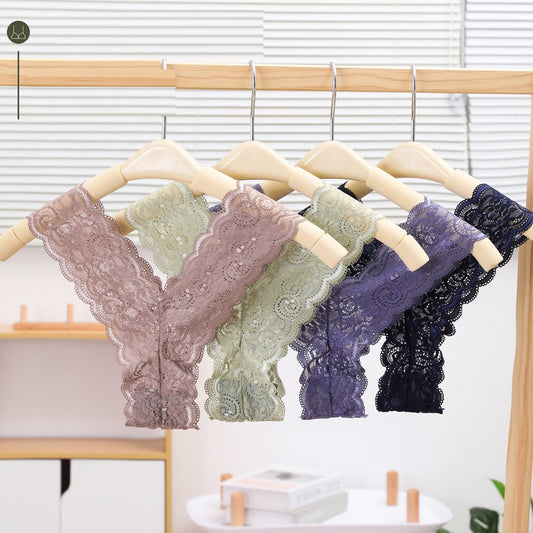 Plus Size Lace Sports T-type Pants Seamless Ladies Not Tight Crotch