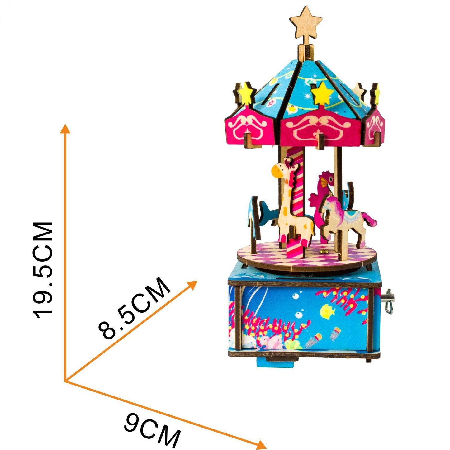 Desktop Adult Children Girl Gift Music Box Carousel