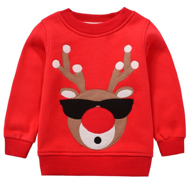 Christmas Series Sweater Children's Top Thickened