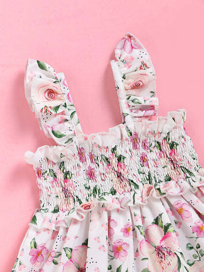 New European And American Baby Girl's Broken Lace Suspender Dress