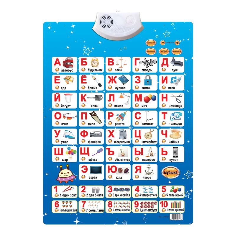 Spanish Bilingual Audio Wall Chart Children's Early Education Educational Toys