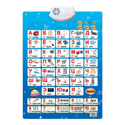 Spanish Bilingual Audio Wall Chart Children's Early Education Educational Toys