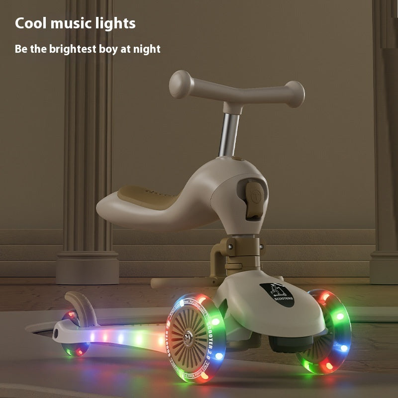 Children's Scooter Multifunctional Music Flash Scooter