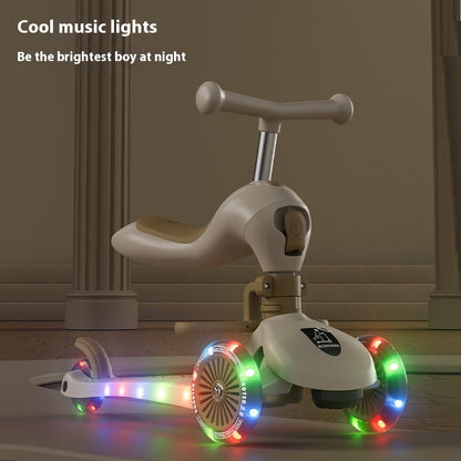 Children's Scooter Multifunctional Music Flash Scooter