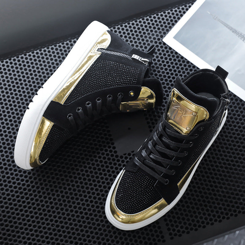 Europe Station Autumn And Winter S Tide High Top Board Shoes