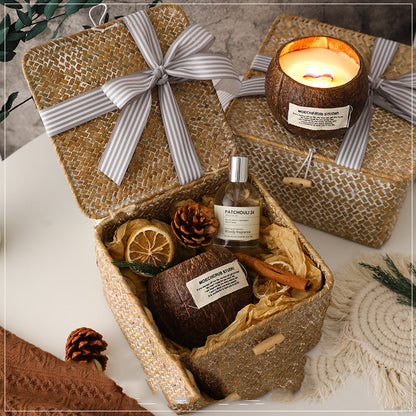 Coconut Jar Scented Candle Gift Box For Valentine's Day