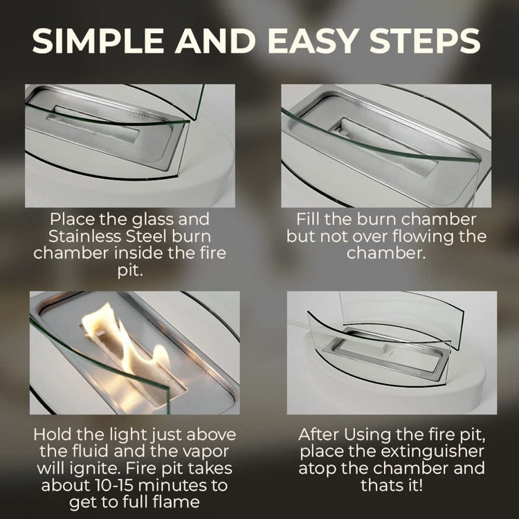 Sailboat Alcohol Fireplace Small Desktop