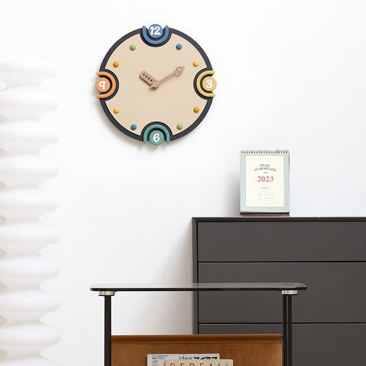 Household Cream Style Clock TV Cabinet Hallway Decorations