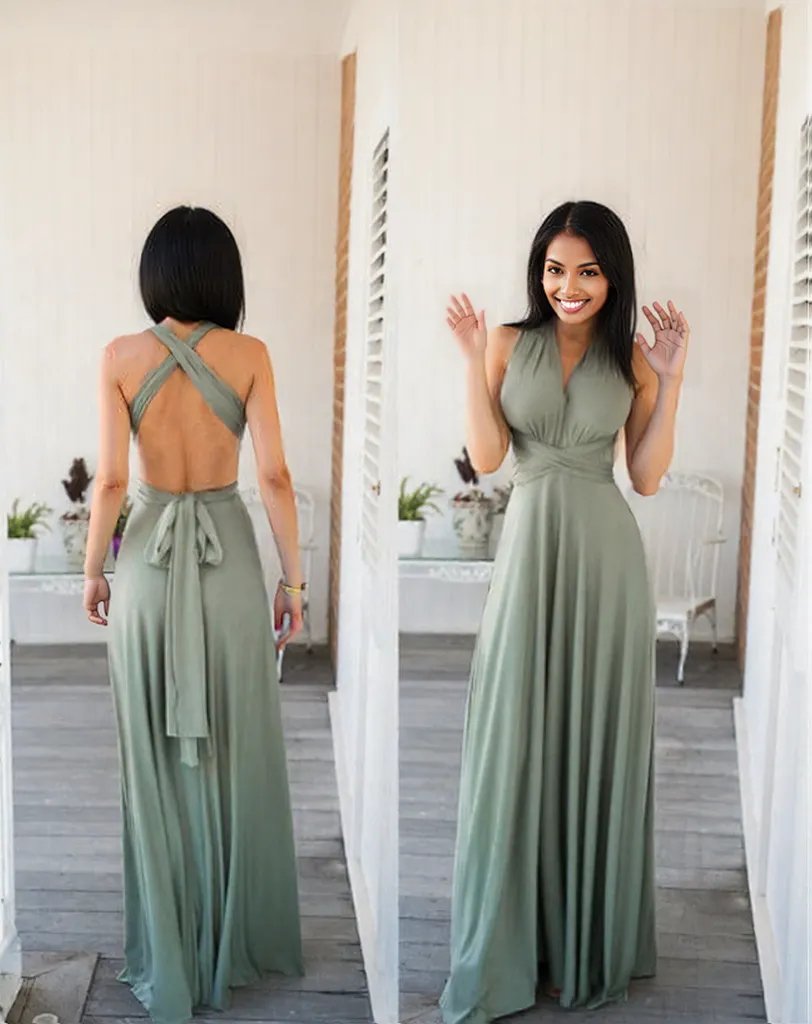 Red Hot Multiway Bandage Maxi | Sexy Backless Club & Party Long Dress | Summer Boho Convertible Infinity Dress