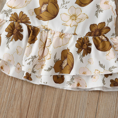 Fashion suspender jumpsuit skirt