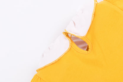 Children's skirt princess dress with puff sleeves