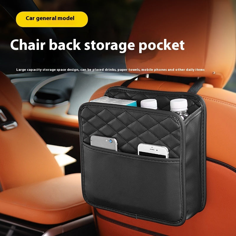 Car Chair Back Storage Multifunctional Storage Box Car Seat Back Storage Garbage Hanging Bag