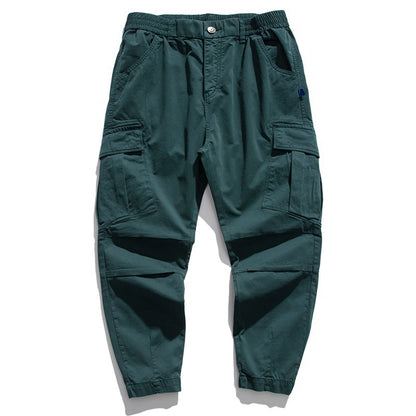 Plus Size Men's Casual Trousers With Loose Fit