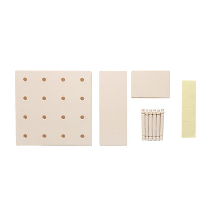 Simple wall-mounted plastic hole plate storage rack