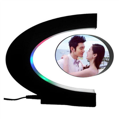 Electronic Magnetic Floating LED 3D Photo Frame Night Light
