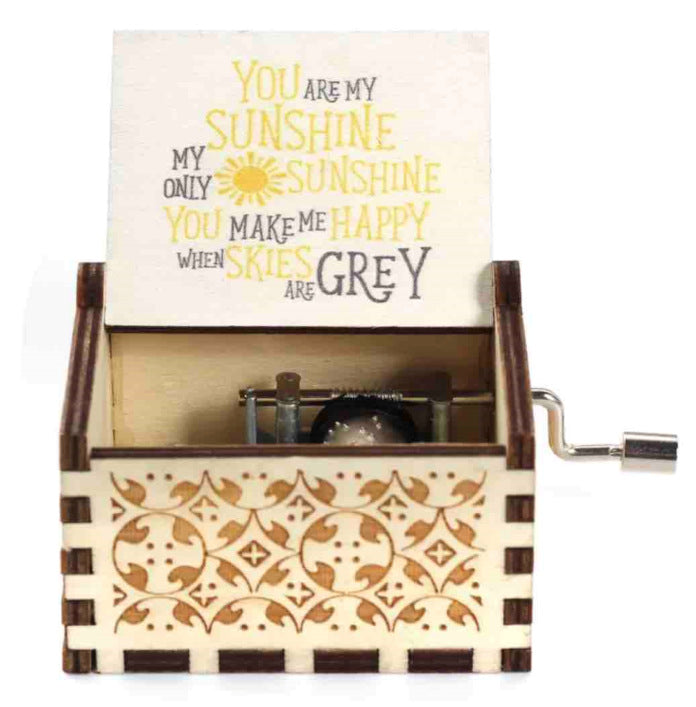 Painted music box creative gift decoration